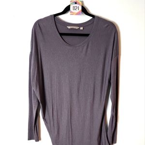 #21-Athleta Heathered Grey High Low Workout Top ,Size Small 